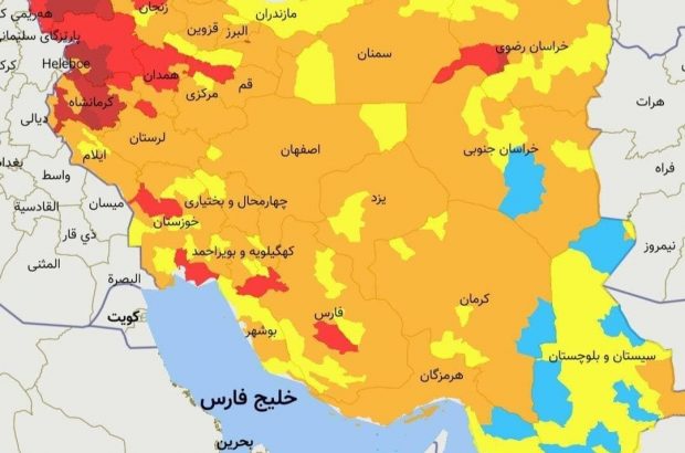 وضعیت کرونایی ۵۰ درصد شهرستان‌های استان بوشهر زرد شد