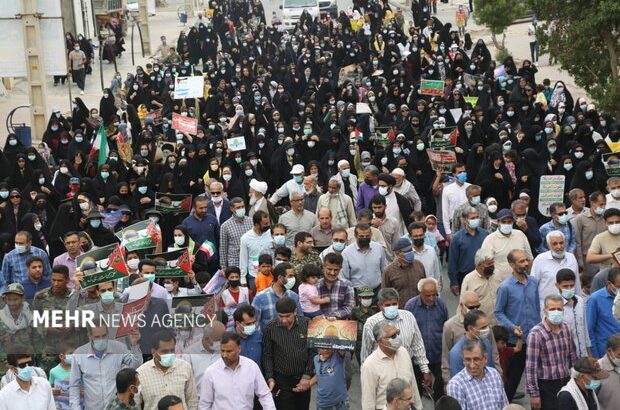 مردم شهرستان دشتی در روز قدس حماسه آفریدند