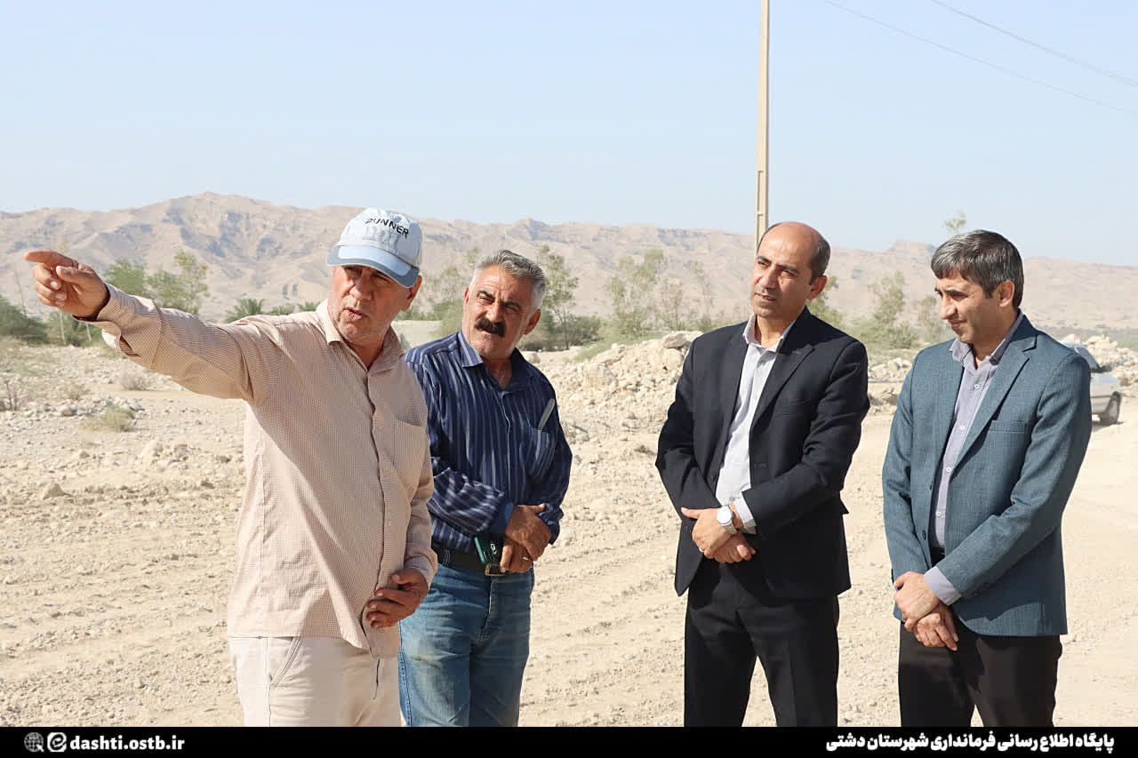 فرماندار دشتی؛ تسریع در اتمام محور خورموج _ لاور مطالبه جدی مردم است