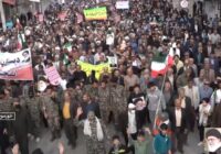 راهپیمایی مردم بابصیرت خورموج در دفاع از امنیت ملی ایران