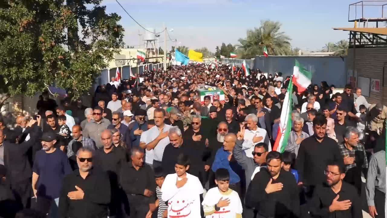 مراسم تشییع شهید « اقتدار وطن» با حضور گسترده مردم در روستای درازی برگزار شد